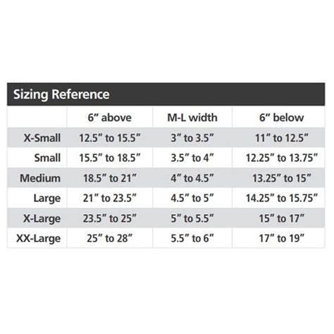 rebel sizing chart